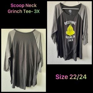 Torrid- Scoop Neck Grinch Tee- 3X
